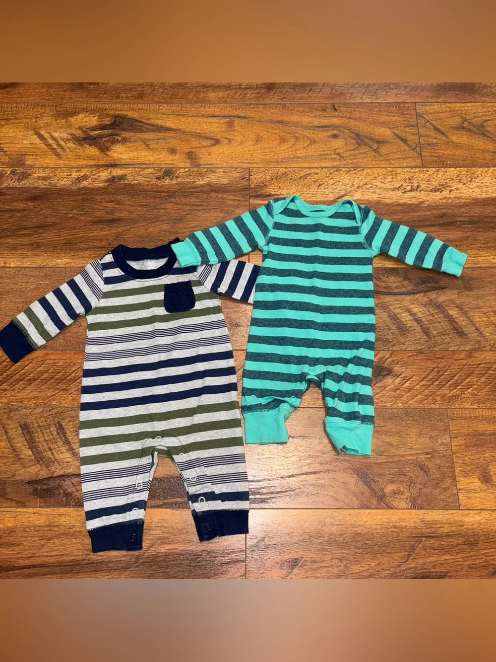 Carter's Striped Baby One-Piece Rompers (2 Pack)